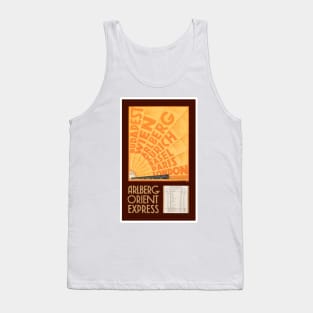 Vintage Travel Poster Arlberg Orient Express Austria 1931 Tank Top